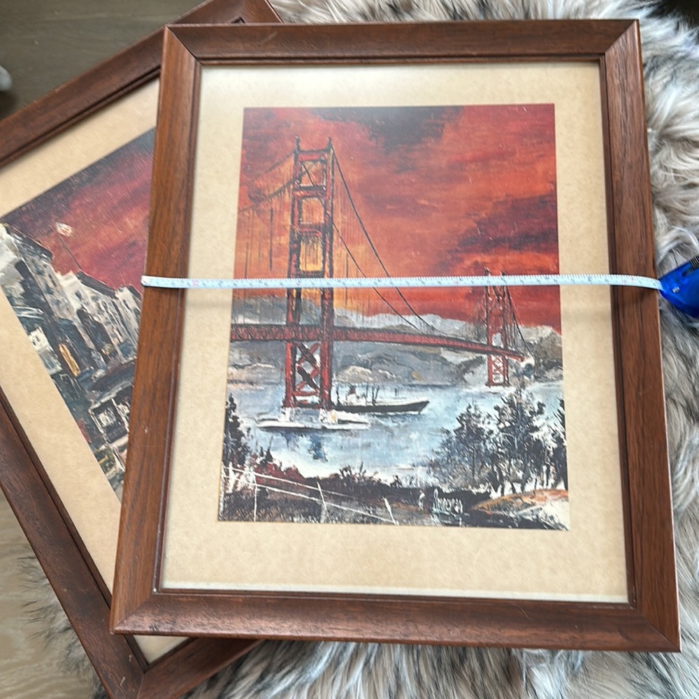Vintage Pair of San Francisco Gems - Artist G. Soubeyran - Picture 8 of 15
